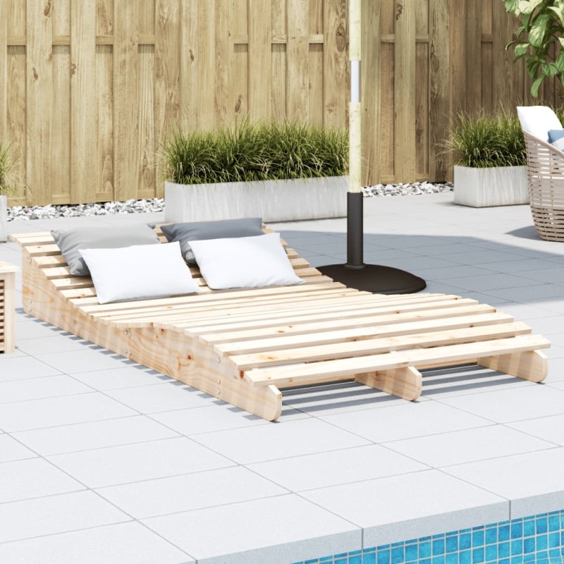 vidaXL Sonnenliege 205x110x31,5 cm Massivholz Kiefer vidaXL Sonnenliege 205x110x31,5 cm Massivholz Kiefer