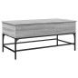 vidaXL Couchtisch Grau Sonoma 100x50x45 cm Holzwerkstoff und Metall vidaXL Couchtisch Grau Sonoma 100x50x45 cm Holzwerkstoff und Metall