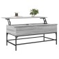 vidaXL Couchtisch Grau Sonoma 100x50x45 cm Holzwerkstoff und Metall vidaXL Couchtisch Grau Sonoma 100x50x45 cm Holzwerkstoff und Metall