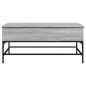 vidaXL Couchtisch Grau Sonoma 100x50x45 cm Holzwerkstoff und Metall vidaXL Couchtisch Grau Sonoma 100x50x45 cm Holzwerkstoff und Metall