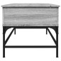 vidaXL Couchtisch Grau Sonoma 100x50x45 cm Holzwerkstoff und Metall vidaXL Couchtisch Grau Sonoma 100x50x45 cm Holzwerkstoff und Metall