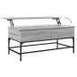vidaXL Couchtisch Grau Sonoma 100x50x45 cm Holzwerkstoff und Metall vidaXL Couchtisch Grau Sonoma 100x50x45 cm Holzwerkstoff und Metall