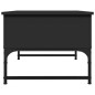 vidaXL Couchtisch Schwarz 70x50x40 cm Holzwerkstoff und Metall vidaXL Couchtisch Schwarz 70x50x40 cm Holzwerkstoff und Metall