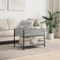 vidaXL Couchtisch Grau Sonoma 70x50x50 cm Holzwerkstoff und Metall vidaXL Couchtisch Grau Sonoma 70x50x50 cm Holzwerkstoff und Metall