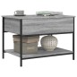vidaXL Couchtisch Grau Sonoma 70x50x50 cm Holzwerkstoff und Metall vidaXL Couchtisch Grau Sonoma 70x50x50 cm Holzwerkstoff und Metall