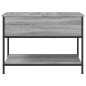 vidaXL Couchtisch Grau Sonoma 70x50x50 cm Holzwerkstoff und Metall vidaXL Couchtisch Grau Sonoma 70x50x50 cm Holzwerkstoff und Metall