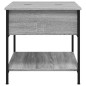 vidaXL Couchtisch Grau Sonoma 70x50x50 cm Holzwerkstoff und Metall vidaXL Couchtisch Grau Sonoma 70x50x50 cm Holzwerkstoff und Metall