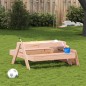 vidaXL Picknicktisch mit Sandkasten für Kinder Massivholz Douglasie vidaXL Picknicktisch mit Sandkasten für Kinder Massivholz Douglasie