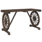 vidaXL Gartentisch 90x50x40 cm Massivholz Tanne