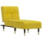 vidaXL Chaiselongue Gelb Samt vidaXL Chaiselongue Gelb Samt