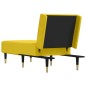 vidaXL Chaiselongue Gelb Samt vidaXL Chaiselongue Gelb Samt