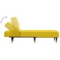 vidaXL Chaiselongue Gelb Samt vidaXL Chaiselongue Gelb Samt