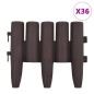 vidaXL Rasenkanten 36 Stk. Braun 10 m PP vidaXL Rasenkanten 36 Stk. Braun 10 m PP