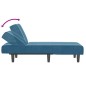 vidaXL Chaiselongue Blau Samt vidaXL Chaiselongue Blau Samt