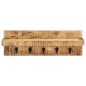 vidaXL Wandgarderobe 60 x 15 x 20 cm Raues Mango-Massivholz vidaXL Wandgarderobe 60 x 15 x 20 cm Raues Mango-Massivholz