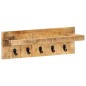 vidaXL Wandgarderobe 60 x 15 x 20 cm Raues Mango-Massivholz vidaXL Wandgarderobe 60 x 15 x 20 cm Raues Mango-Massivholz