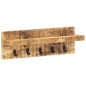 vidaXL Wandgarderobe 60 x 15 x 20 cm Raues Mango-Massivholz vidaXL Wandgarderobe 60 x 15 x 20 cm Raues Mango-Massivholz