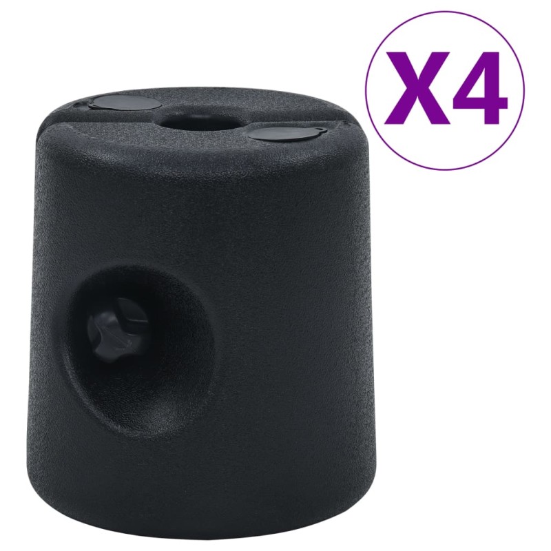 vidaXL Pavillon-Gewichte 4 Stk. PE Schwarz vidaXL Pavillon-Gewichte 4 Stk. PE Schwarz