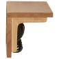 vidaXL Wandgarderobe 60x16x16 cm Massivholz Eiche vidaXL Wandgarderobe 60x16x16 cm Massivholz Eiche
