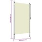vidaXL Außenrollo 120 x 270 cm Creme vidaXL Außenrollo 120 x 270 cm Creme