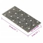vidaXL Lochplatten 40 Stk. 2 mm 120x60 mm Verzinkter Stahl vidaXL Lochplatten 40 Stk. 2 mm 120x60 mm Verzinkter Stahl