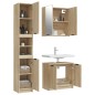 vidaXL 3-tlg. Badmöbel-Set Sonoma-Eiche Holzwerkstoff vidaXL 3-tlg. Badmöbel-Set Sonoma-Eiche Holzwerkstoff