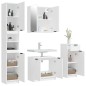 vidaXL 4-tlg. Badmöbel-Set Weiß Holzwerkstoff vidaXL 4-tlg. Badmöbel-Set Weiß Holzwerkstoff