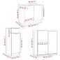 vidaXL 4-tlg. Badmöbel-Set Weiß Holzwerkstoff vidaXL 4-tlg. Badmöbel-Set Weiß Holzwerkstoff