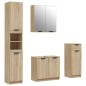 vidaXL 4-tlg. Badmöbel-Set Sonoma-Eiche Holzwerkstoff vidaXL 4-tlg. Badmöbel-Set Sonoma-Eiche Holzwerkstoff