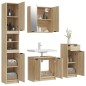 vidaXL 4-tlg. Badmöbel-Set Sonoma-Eiche Holzwerkstoff vidaXL 4-tlg. Badmöbel-Set Sonoma-Eiche Holzwerkstoff