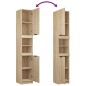 vidaXL 4-tlg. Badmöbel-Set Sonoma-Eiche Holzwerkstoff vidaXL 4-tlg. Badmöbel-Set Sonoma-Eiche Holzwerkstoff