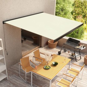 vidaXL Manuelle Kassetten-Markise 350x250 cm Creme