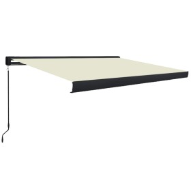 vidaXL Manuelle Kassetten-Markise 350x250 cm Creme