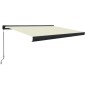 vidaXL Manuelle Kassetten-Markise 350x250 cm Creme