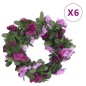 vidaXL Künstliche Blumengirlanden 6 Stk. Helllila 250 cm vidaXL Künstliche Blumengirlanden 6 Stk. Helllila 250 cm