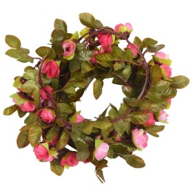 vidaXL Künstliche Blumengirlanden 6 Stk. Rose 215 cm