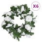 vidaXL Künstliche Blumengirlanden 6 Stk. Weiß 250 cm vidaXL Künstliche Blumengirlanden 6 Stk. Weiß 250 cm