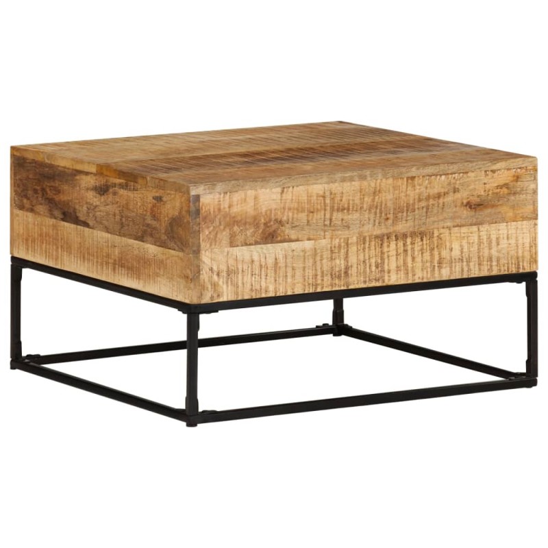 vidaXL Couchtisch 68x68x41 cm Raues Mangoholz vidaXL Couchtisch 68x68x41 cm Raues Mangoholz