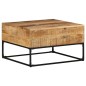 vidaXL Couchtisch 68x68x41 cm Raues Mangoholz vidaXL Couchtisch 68x68x41 cm Raues Mangoholz