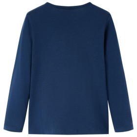 Kinder-Langarmshirt Marineblau 104