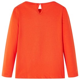 Kinder-Langarmshirt Dunkelorange 104
