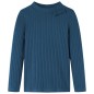 Kinder-Langarmshirt Rippstrick Marineblau 104 Kinder-Langarmshirt Rippstrick Marineblau 104