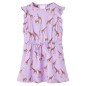 Kinderkleid mit Rüschenärmeln und Taillenband Lila 104 Kinderkleid mit Rüschenärmeln und Taillenband Lila 104