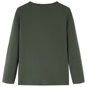 Kinder-Langarmshirt Khaki 140