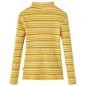 Kinder-Langarmshirt Halbrollkragen Ocker 92