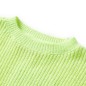Kinderpullover Gestrickt Neongelb 140 Kinderpullover Gestrickt Neongelb 140