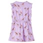 Kinderkleid mit Rüschenärmeln und Taillenband Lila 128 Kinderkleid mit Rüschenärmeln und Taillenband Lila 128