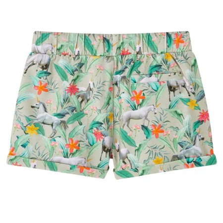 Kindershorts mit Kordelzug Hellkhaki 116