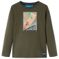 Kinder-Langarmshirt Khaki 116 Kinder-Langarmshirt Khaki 116