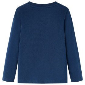 Kinder-Langarmshirt Marineblau 92